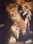Bartolome Esteban Murillo, San Bernardo and the Virgin Mary